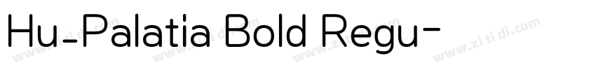 Hu_Palatia Bold Regu字体转换